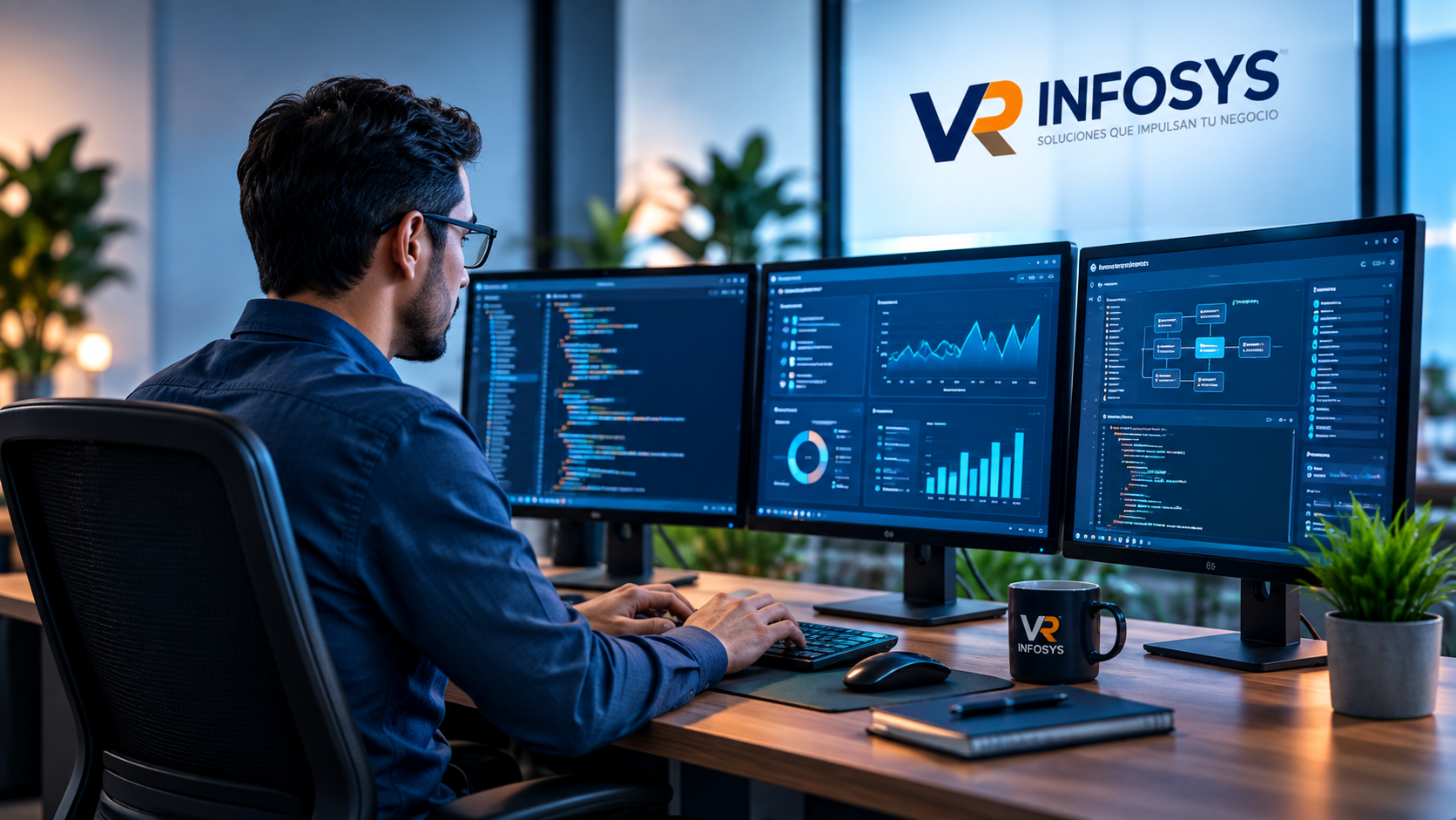 Desarrollo de sistemas informáticos y soluciones empresariales de VR Infosys