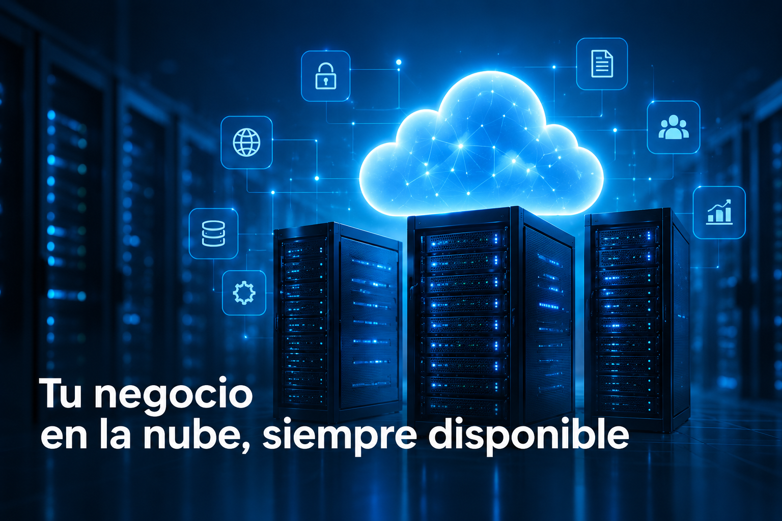 Servicios Cloud VR, servidores virtuales y respaldo en la nube